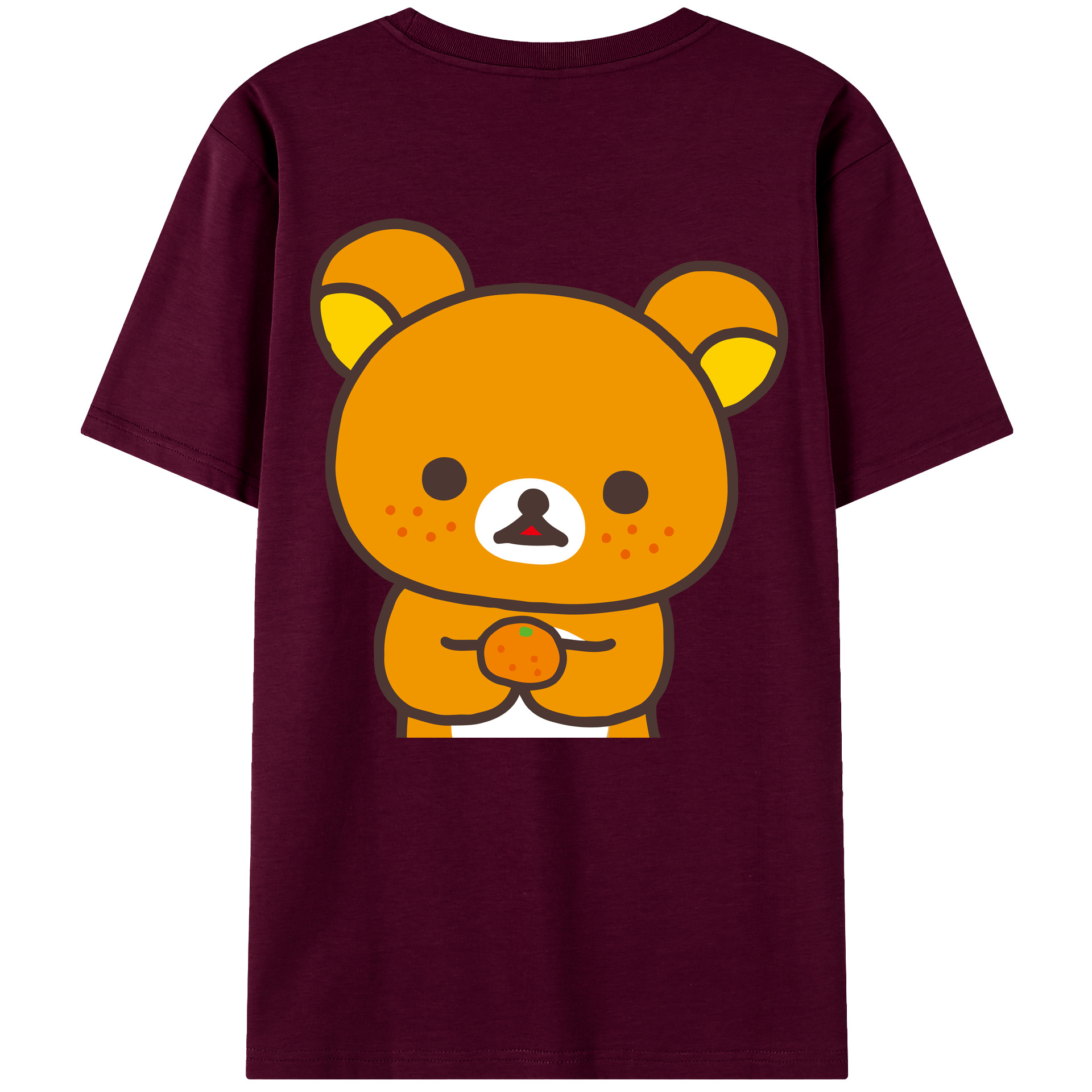 （画像用） リラックマ リラックマ キイロイトリ Rilakkuma Korilakkuma Kiiroitori レディース半袖Tシャツ(バックプリント)